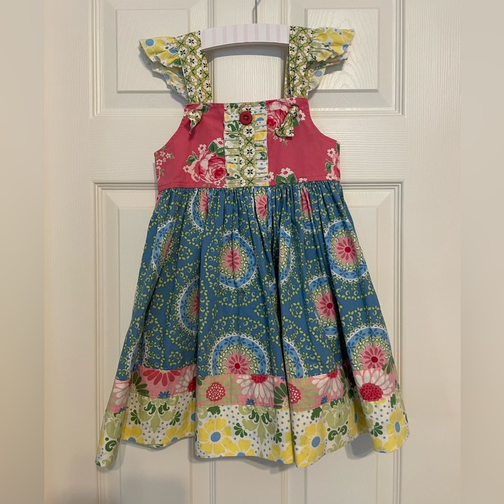 Eleanor Rose Hemingway Knot Dress - Size 4-5